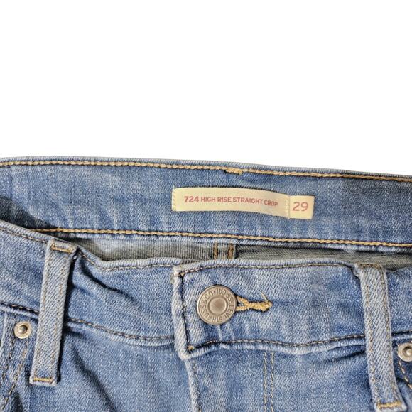 Levi's 724 High Rise Straight Crop Jeans - Picture 4 of 4